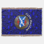 Clan MacLean Tartan Knot & Flag Deken (Voorkant)