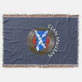Clan MacLean Tartan Knot & Flag Deken (Voorkant)