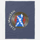 Clan MacLean Tartan Knot & Flag Fleece Deken (Voorkant)
