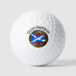Clan MacLean Tartan Knot & Flag Golfballen