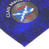 Clan MacLean Tartan Knot & Flag Korte Tafelloper (Hoek)