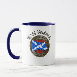 Clan MacLean Tartan Knot & Flag Mok