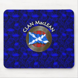 Clan MacLean Tartan Knot & Flag Muismat
