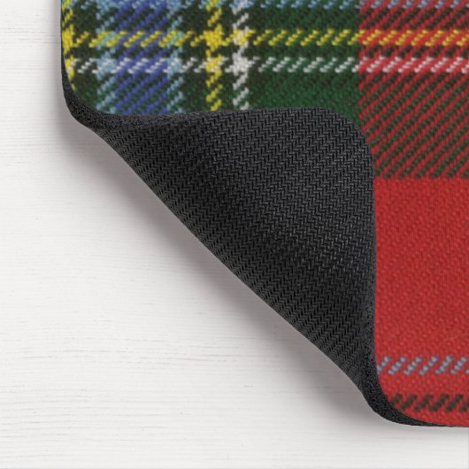 Clan MacLean Tartan Muismat (Hoek)