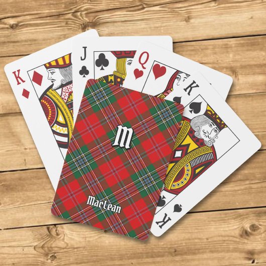 Clan MacLean Tartan Pokerkaarten