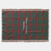 Clan MacLean Tartan Pset Custom Throw Blanket Deken (Voorkant)