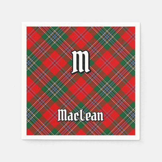 Clan MacLean Tartan Servet (Voorkant)