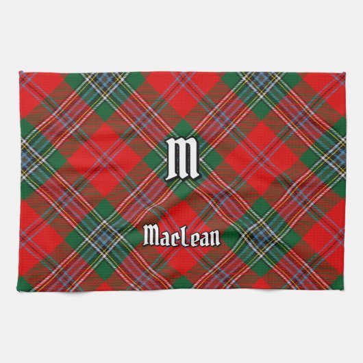 Clan MacLean Tartan Theedoek (Horizontaal)