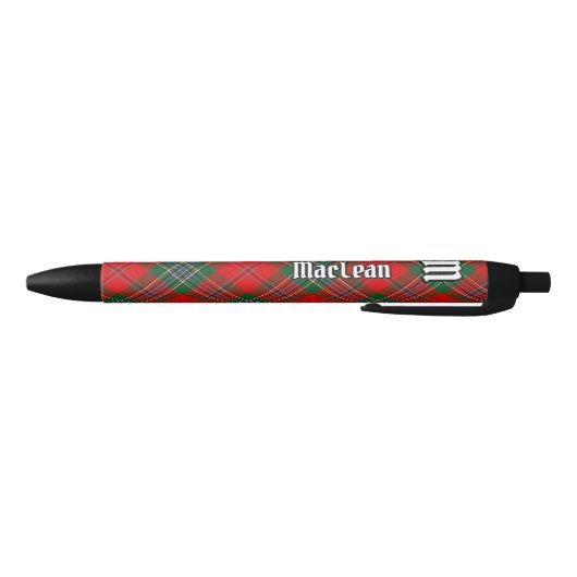 Clan MacLean Tartan Zwarte Inkt Pen (Bodem)