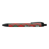 Clan MacLean Tartan Zwarte Inkt Pen (Bovenkant)
