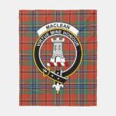 Clan MacLean van Duart Ancient Tartan Pset Fleece Deken (Voorkant)