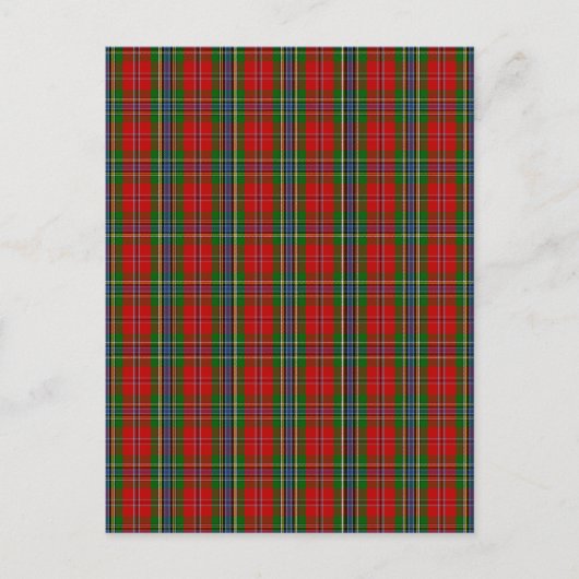 Clan MacLean van Duart Tartan Briefkaart (Voorkant)