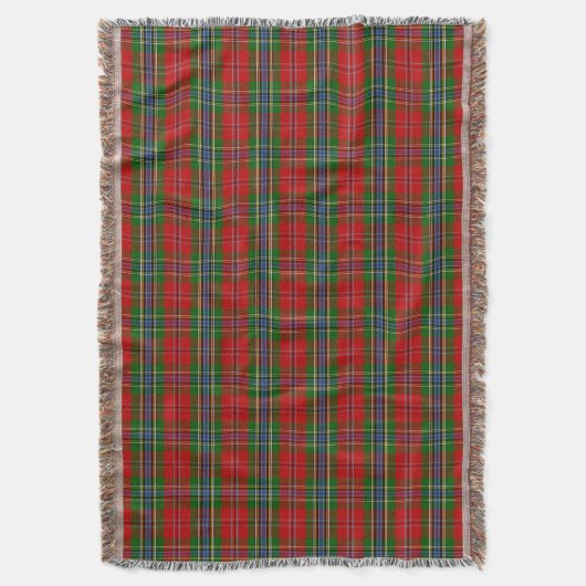 Clan MacLean van Duart Tartan Deken (Voorkant Verticaal)