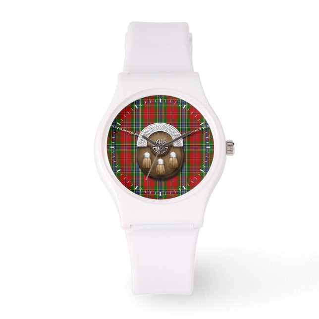 Clan MacLean van Duart Tartan en Sporran Horloge (Voorkant)