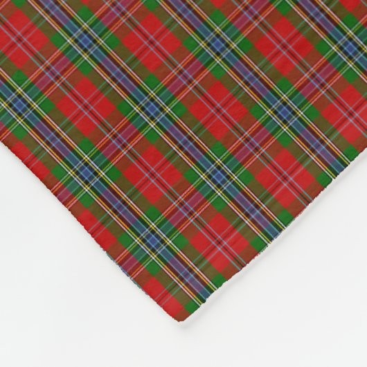 Clan MacLean van Duart Tartan Fleece Deken (Hoek)