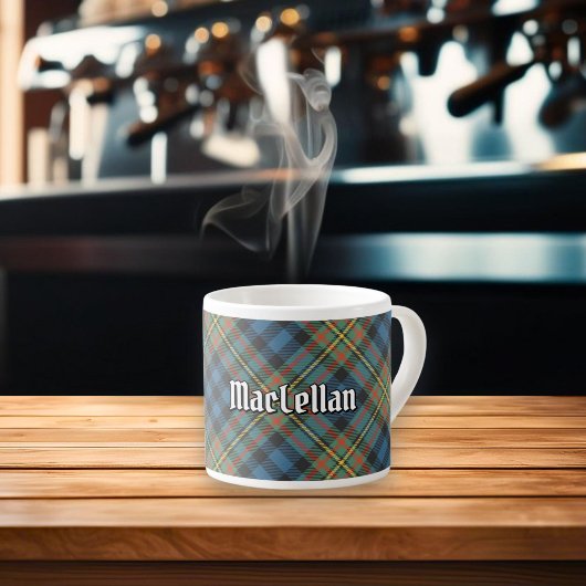 Clan MacLellan Ancient Tartan Espresso Kop