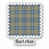 Clan MacLellan Ancient Tartan Sticker (Voorkant)