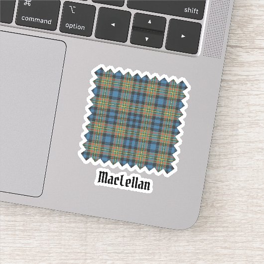 Clan MacLellan Ancient Tartan Sticker (Detail)