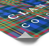 Clan MacLellan Colors of Scotland Tartan Poster (Hoek)