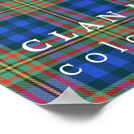 Clan MacLellan Colors of Scotland Tartan Poster (Hoek)