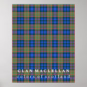 Clan MacLellan Colors of Scotland Tartan Poster (Voorkant)