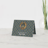 Clan MacLellan Crest op Oude Tartan (Voorkant)