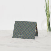 Clan MacLellan Crest op Oude Tartan (Achterkant)