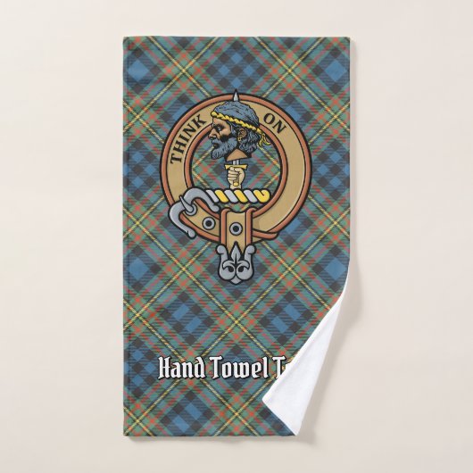 Clan MacLellan Crest over Oude Tartan Bad Handdoek (Handdoek)