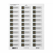 Clan MacLellan Crest over Oude Tartan Etiket (Full Sheet)