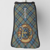 Clan MacLellan Crest over Oude Tartan Golfheadcover (Draai 90)
