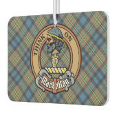 Clan MacLellan Crest over Oude Tartan Luchtverfrisser (Links)