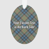 Clan MacLellan Crest over Oude Tartan Ornament (achterkant)