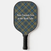 Clan MacLellan Crest over Oude Tartan Pickleball Paddle (Achterkant)
