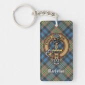 Clan MacLellan Crest over Oude Tartan Sleutelhanger (Voorkant)