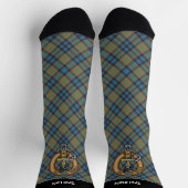 Clan MacLellan Crest over Oude Tartan Sokken (Top)