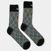 Clan MacLellan Crest over Oude Tartan Sokken (Rechts)