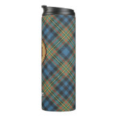 Clan MacLellan Crest over Oude Tartan Thermosbeker (Geroteerd rechts)