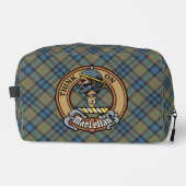 Clan MacLellan Crest over Oude Tartan Toilettasje (Voorkant)