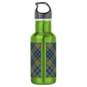 Clan MacLellan Crest over Oude Tartan Waterfles (Achterkant)