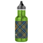 Clan MacLellan Crest over Oude Tartan Waterfles (Rechts)