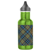 Clan MacLellan Crest over Oude Tartan Waterfles (Links)