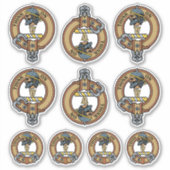 Clan MacLellan Crest Sticker Set (Voorkant)