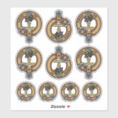 Clan MacLellan Crest Sticker Set (Vel)