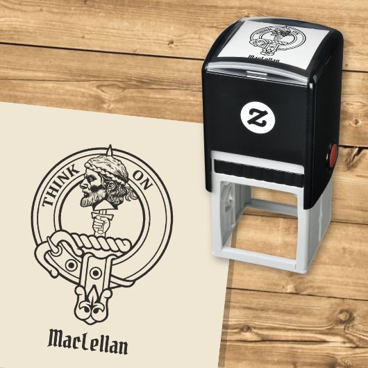 Clan MacLellan Crest Zelfinktende Stempel