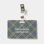 Clan MacLellan Oude Tartan Badge (Achterkant met clip)