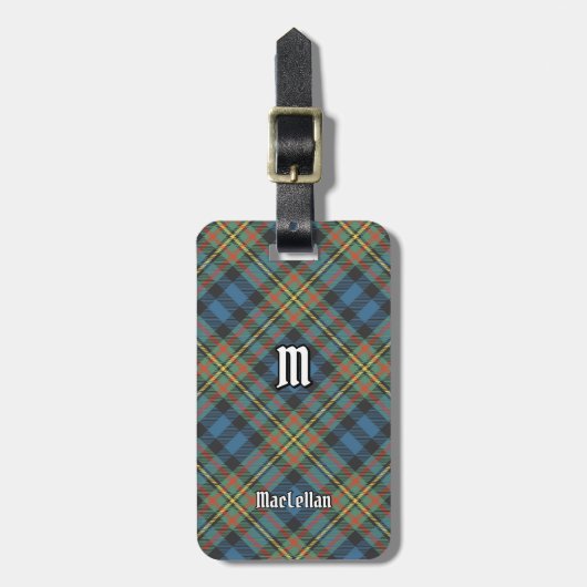 Clan MacLellan Oude Tartan Bagagelabel (Voorkant verticaal)