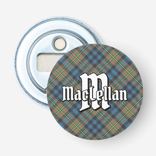 Clan MacLellan Oude Tartan Button Flesopener (Voorkant)