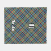 Clan MacLellan Oude Tartan Fleece Deken (Voorkant (Horizontaal))