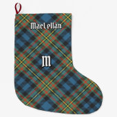 Clan MacLellan Oude Tartan Grote Kerstsok (Voorkant)