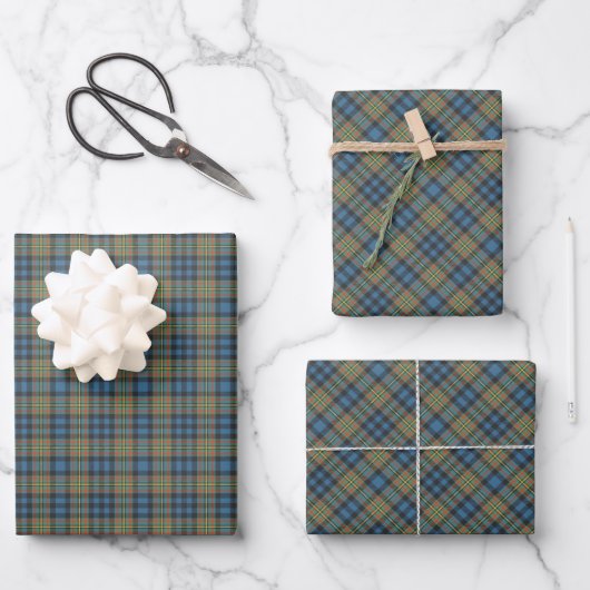 Clan MacLellan Oude Tartan Inpakpapier Vel (Voorkant)
